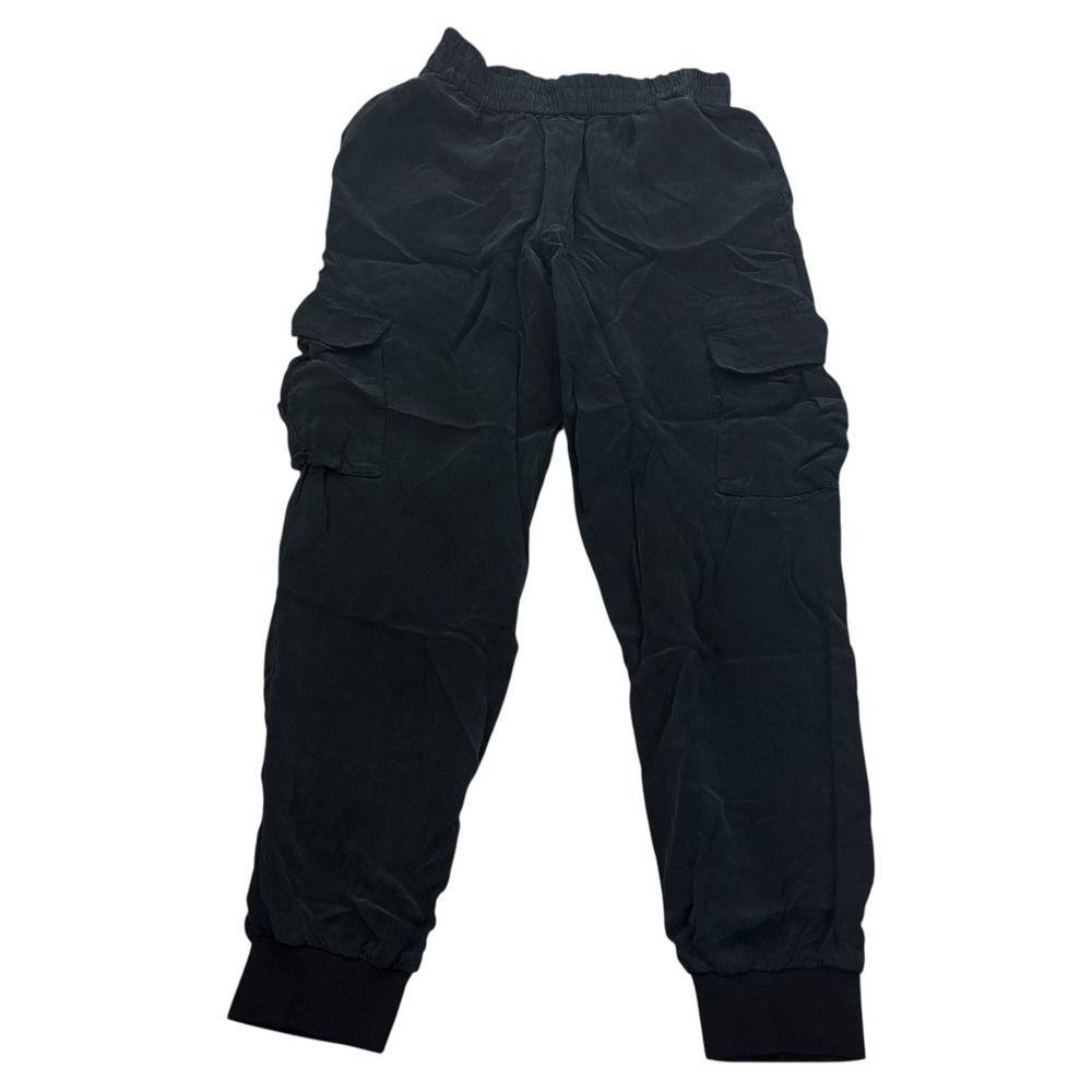 Alice + Olivia Pants Womens Size XS‎ Black Cargo Jogger Elastic Waist